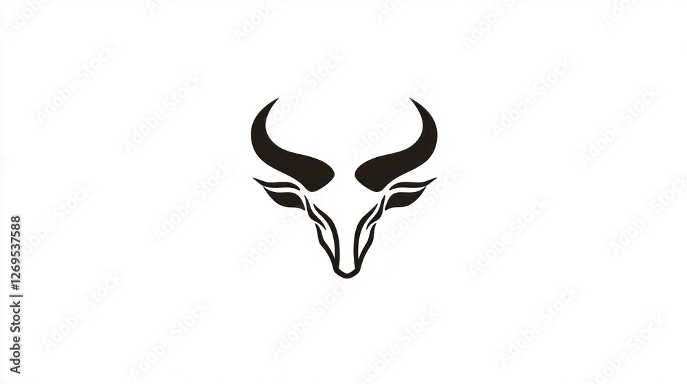 Abstract bull head design Abstract bull head design