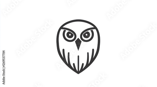 Free Download Stylized owl illustration. Educational resource, logo for learning platforms and wildlife conservation - GFXLoad