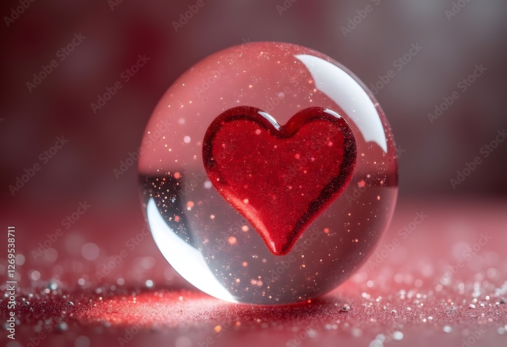 Obraz premium Hearts on abstract and copy space, Valentine background. 