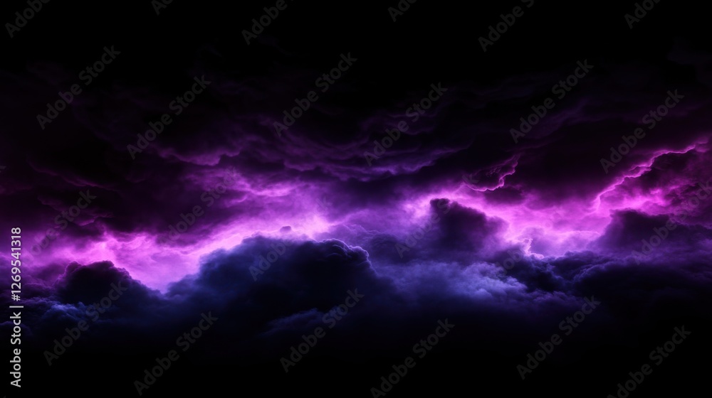 Obraz premium abstract background with clouds ,Dark, abstract clouds swirl across the sky, 