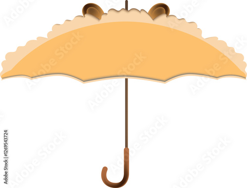 Cute umbrella with tiger ears