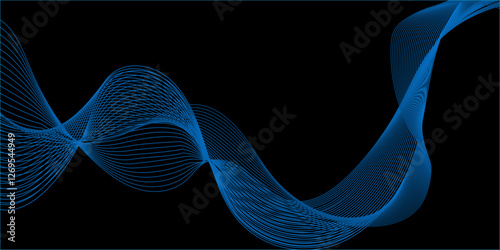 smooth element swoosh speed wave modern stream geometric wave lines, abstract luxury and curved geometric frequency sound wave lines and line technology, Digital various curved frequency wave lines.