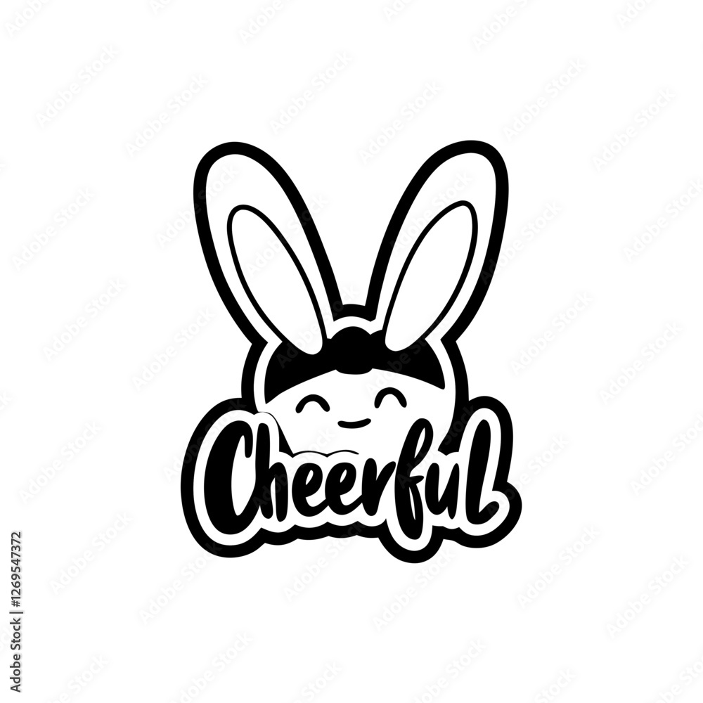 Fototapeta premium vector illustration of easter bunny