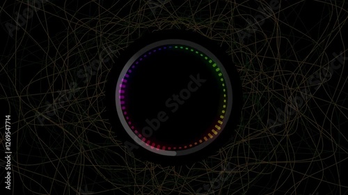 abstract background with circle sound waves