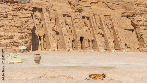 Obraz na płótnie Die Tempelanlage von Abu Simbel