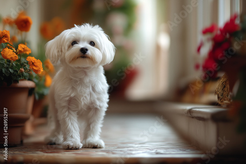 Jack Russell Terrier sitting on the floor