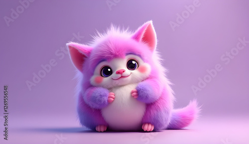 cute fluffy  monster desktop wallpaper