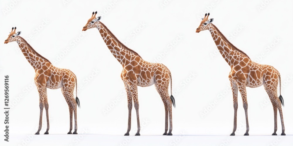 Obraz premium Giraffes Standing Together