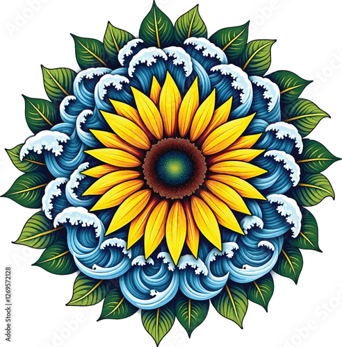 Vector Mandala Design for T shirt design