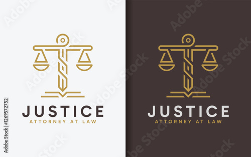 Law Firm Lawyer Attorney Logo Design with Modern Minimalist Style Design. Simple Law Firm Legal with Pillar Logo Symbol Icon Illustration.