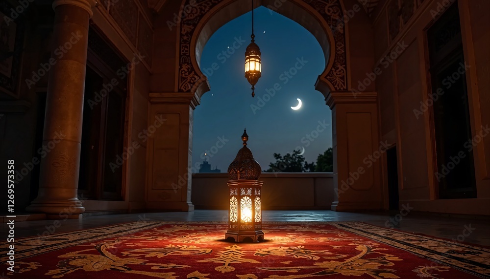 Obraz premium Ramadan Mubarak Lantern