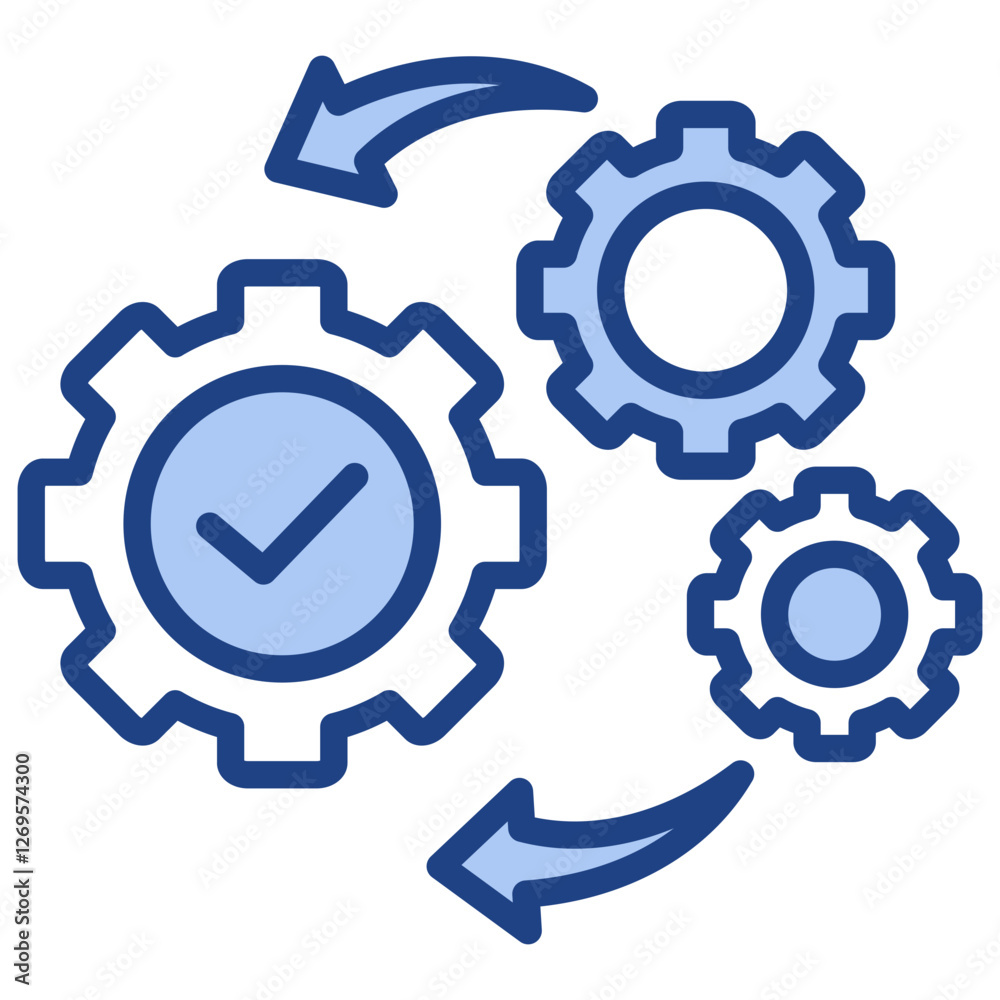 Control System Blue Icon