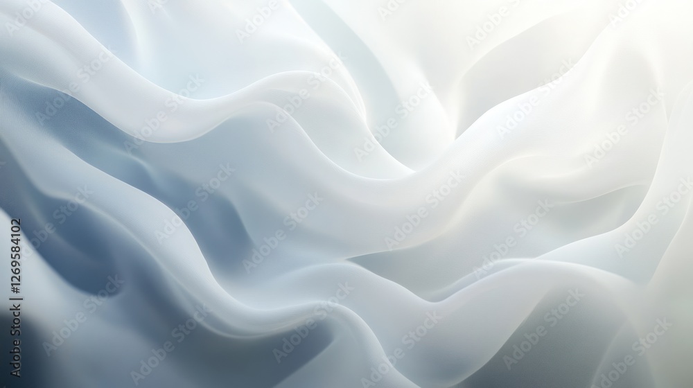 Fototapeta premium Soft Flowing Fabric Texture in Light Tones and Subtle Movement