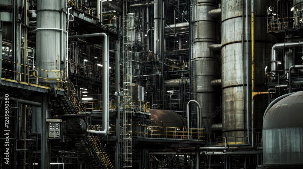 Industrial Complex Intricate Metal Structure Design