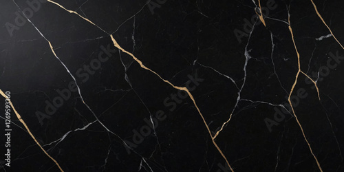 Black and golden marble texture background. Smooth marble texture design for wall tiles, kitchen, sink tile, floor background.