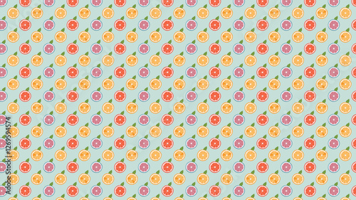 フルーツジュースのかわいいイラスト背景、パターン

