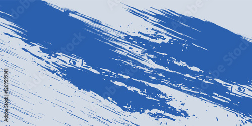 Abstract Blue Diagonal Line Grunge Texture In White Background