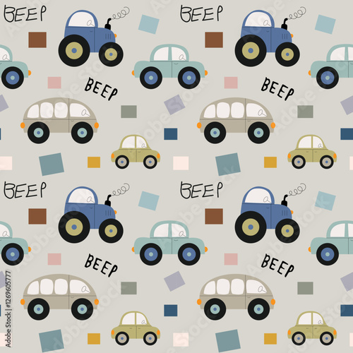 Сhildren`s pattern with cars