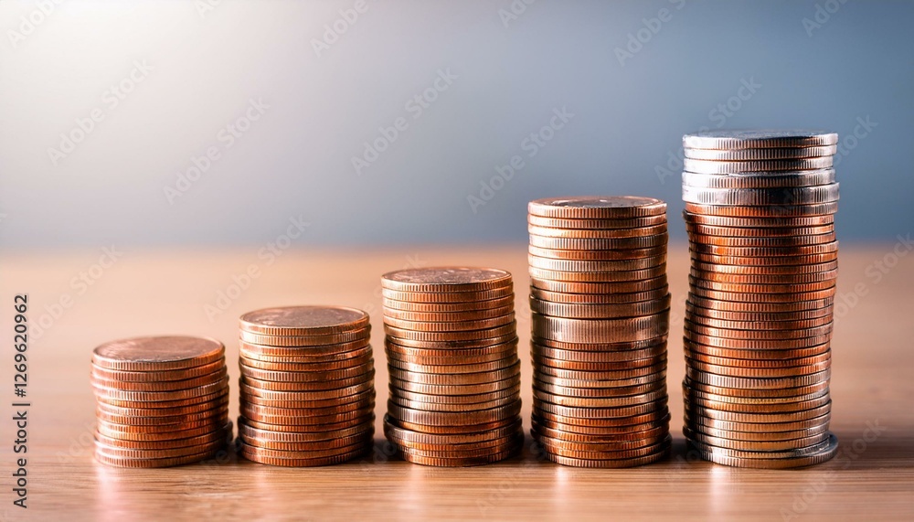 stack of money rows of coins for finance and banking concept money growing concept stack of money rows of coins for finance and banking concept money growing concept