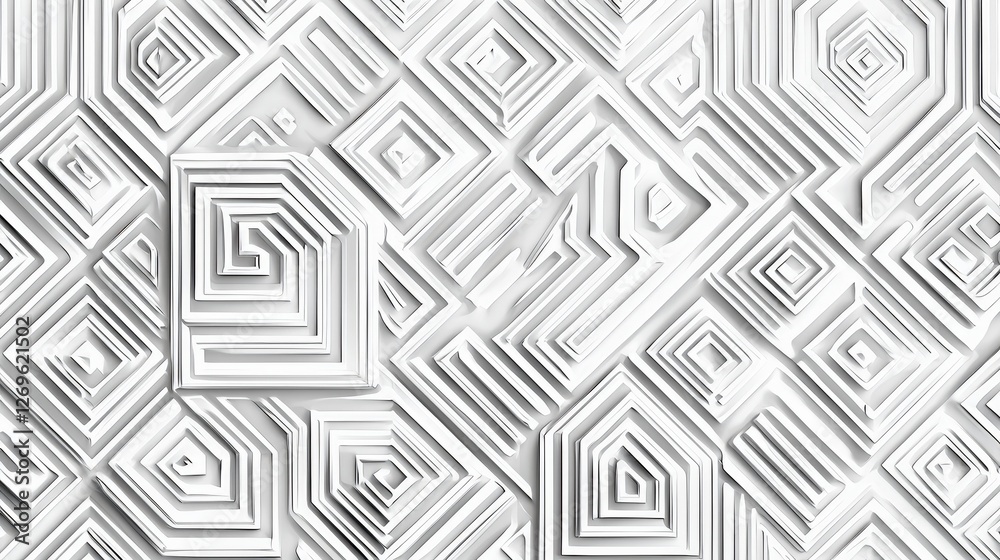 3D geometric pattern designed monochrome color texture map pattern background 3D geometric pattern designed monochrome color texture map pattern background