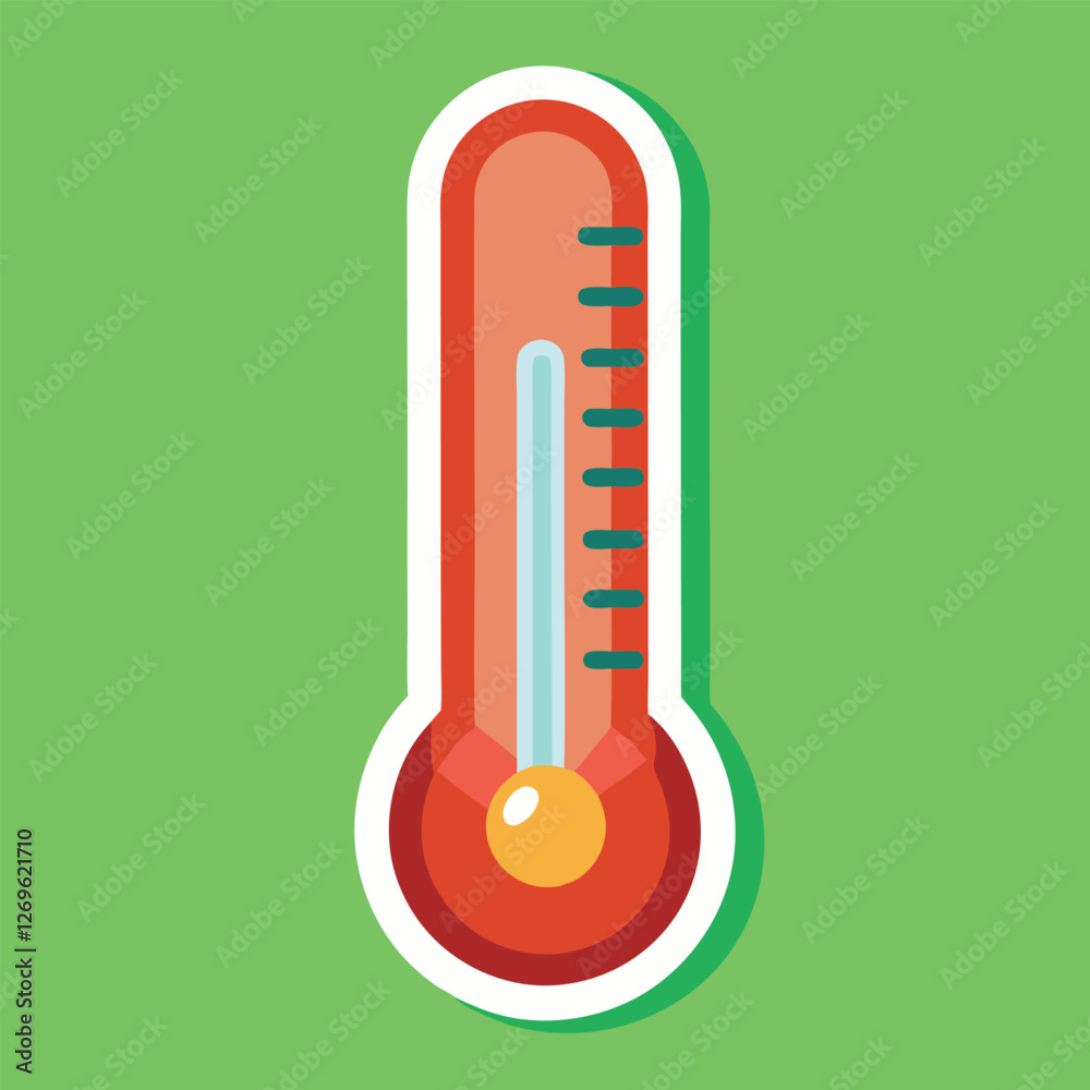 Thermomiter color line style icon Thermomiter color line style icon