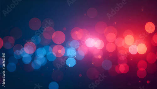 Abstract Visual: Bokeh Lights in Vibrant Colors.