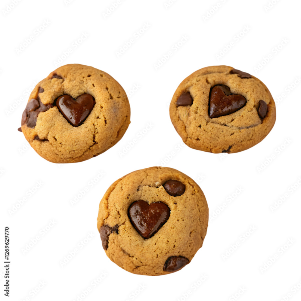 Top view arrangement of cookies Top view arrangement of cookies