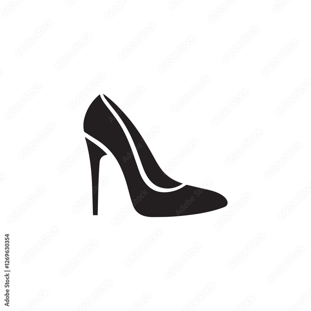 Fototapeta premium Sandal Icon silhouette Design