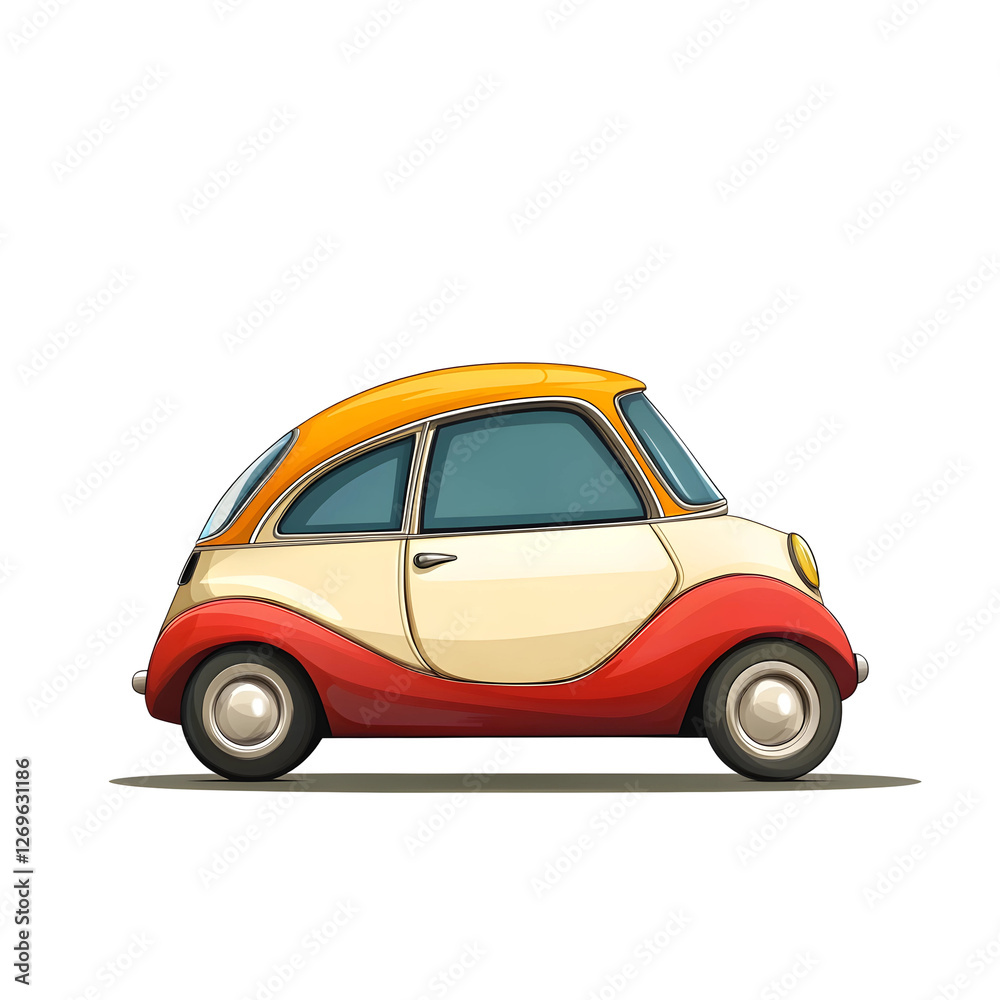 Obraz premium old car isolated on white background