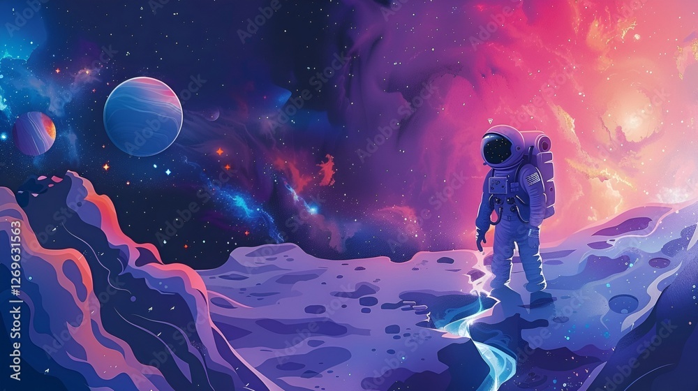 Obraz premium Astronaut cosmonaut