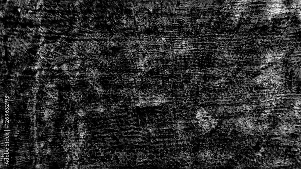 black white grayscale shake vibration of grunge background texture background 4K morphing transition video of outdoor material cement tree bark concrete wall plaster . backdrop loop.