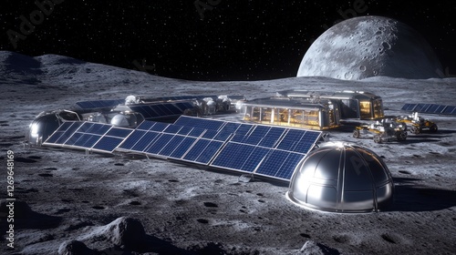 Lunar Colony: A Futuristic Habitat on the Moon