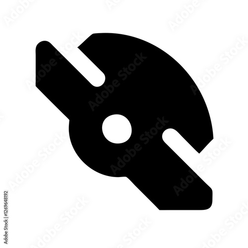 Lawn Mower blades icon on grass, efficiency and maintenance concept