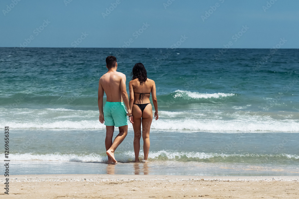 Holidays at sea. Sunny day on the beach. Holidays at sea. Sunny day on the beach.