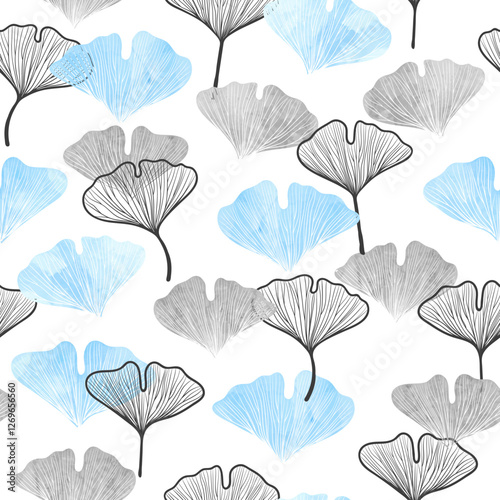 Seamless floral pattern wit...