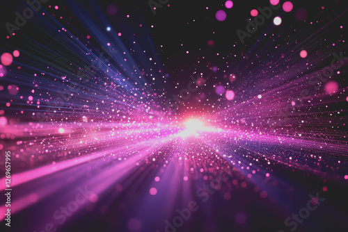 Fototapeta Naklejka Na Ścianę i Meble -  Technology abstract background in color space with high resolution, representing digital innovation.