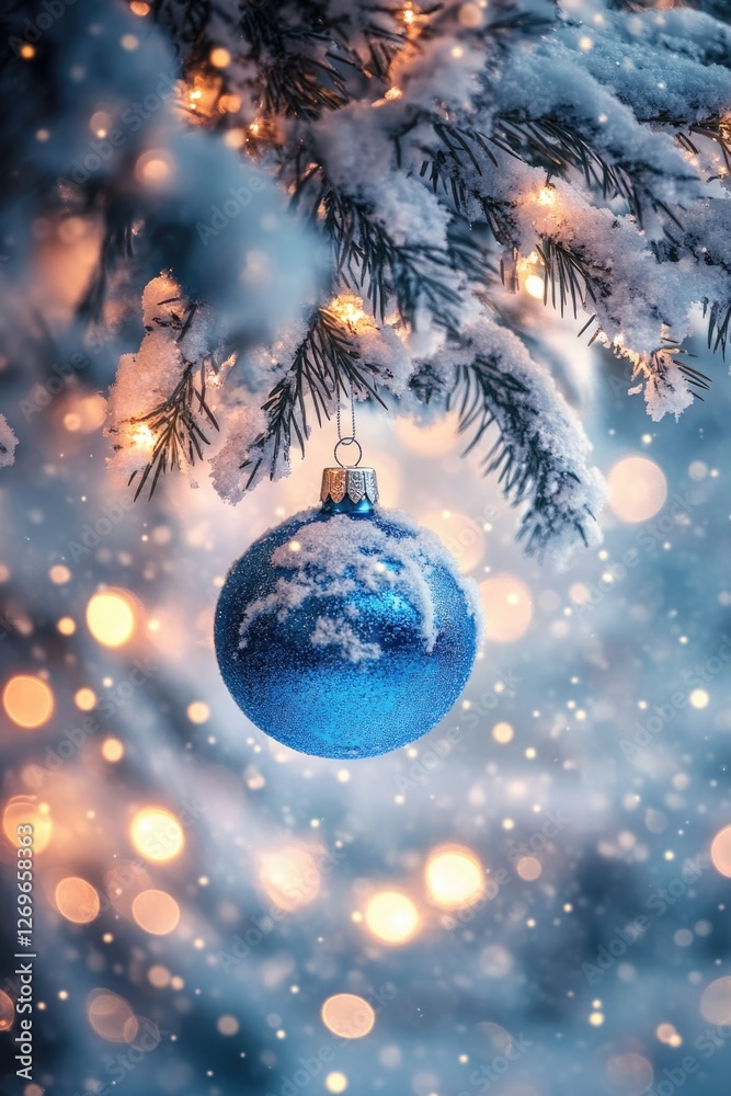 Blue Christmas Ornament Tree Blue Christmas Ornament Tree