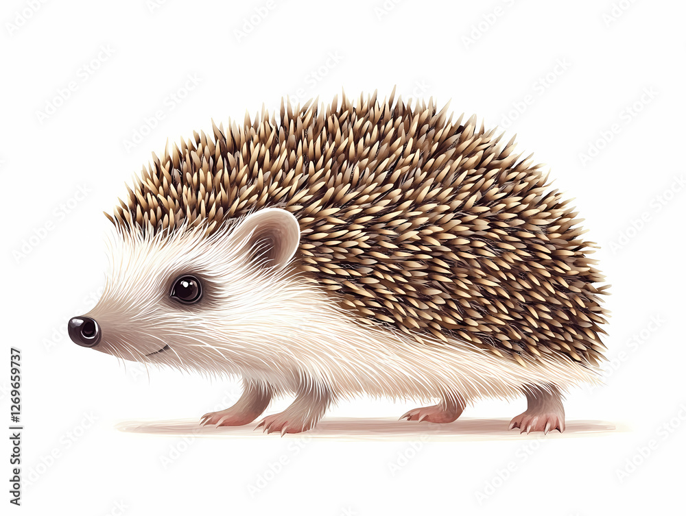 Obraz premium Cute Hedgehog Illustration