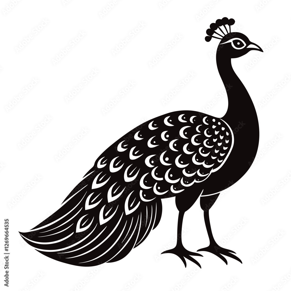 Fototapeta premium peacock vector illustration
