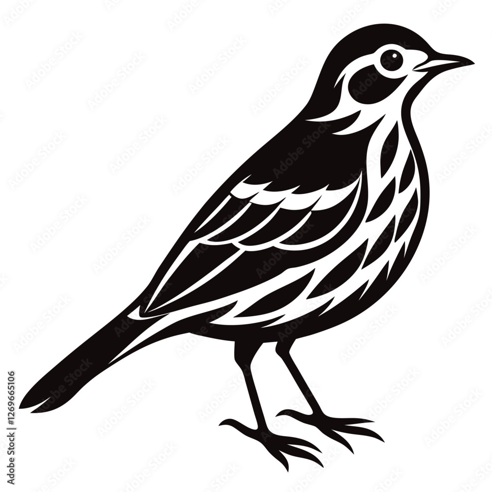 Obraz premium vector illustration of a bird