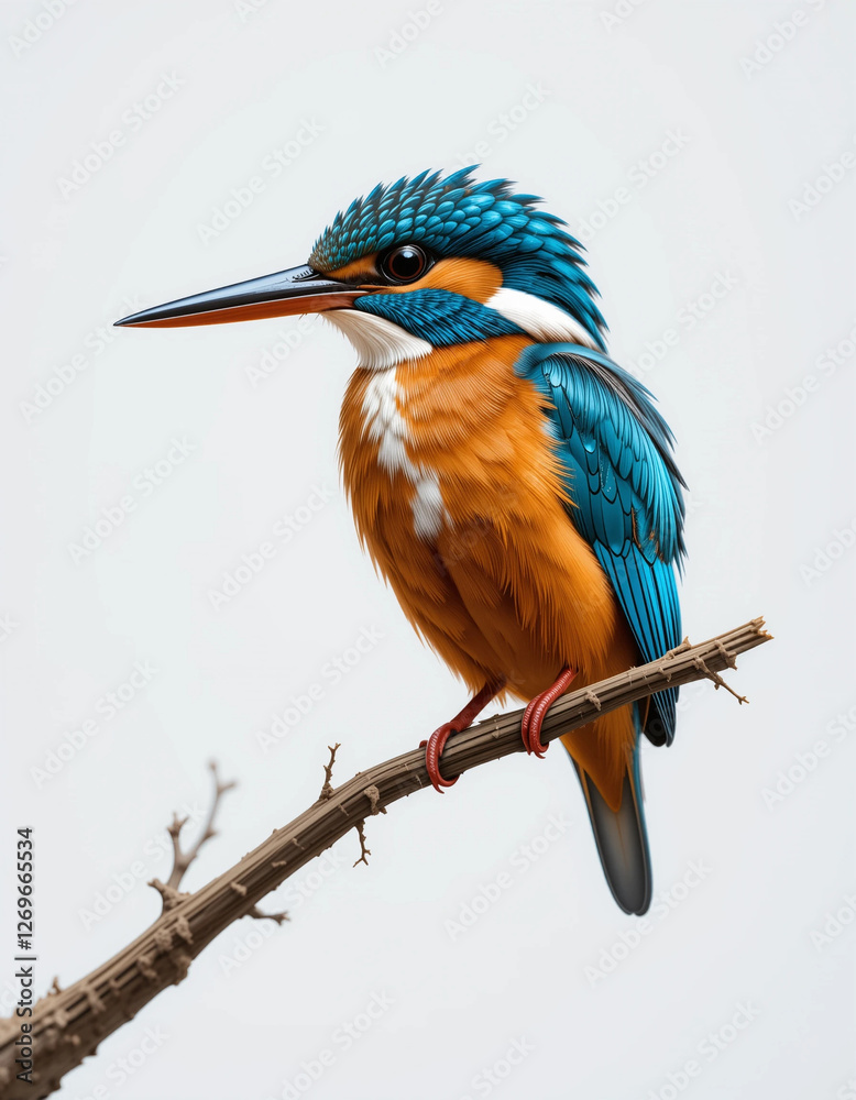 Fototapeta premium Jewel of the River: Kingfisher