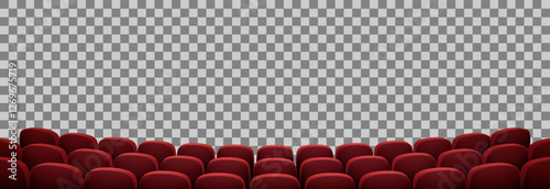 A 3D vector image of a traditional theater stage featuring a rich red curtain and soft glowing spotlights. Perfect for themes of drama, performance, and cultural events.