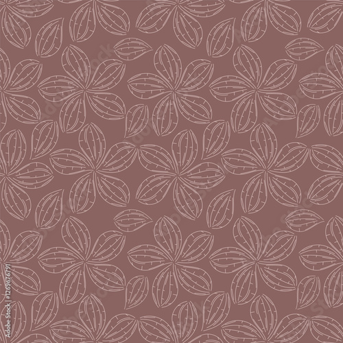 Vintage seamless floral pattern. Liberty style background of small pastel colorful flowers. Small flowers scattered over a white background. Stock vector for printing on surfaces