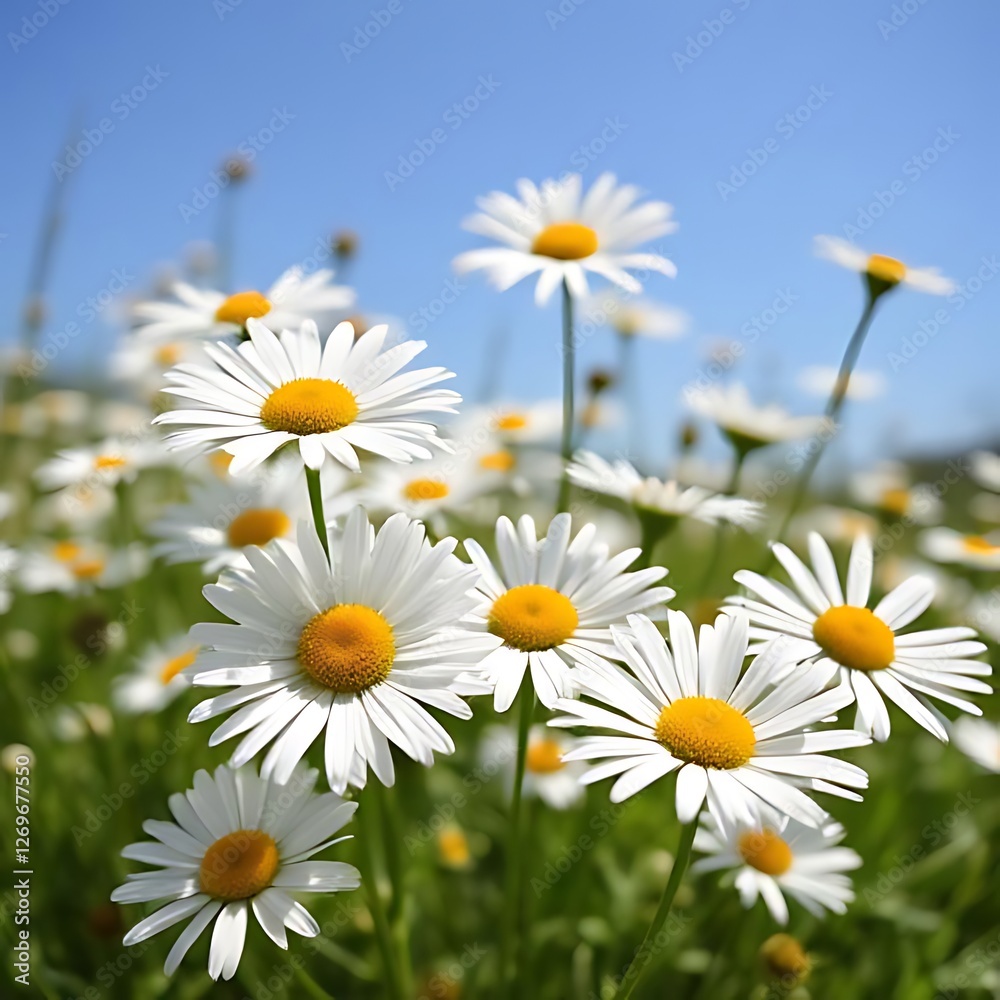 Fototapeta premium daisies in the field