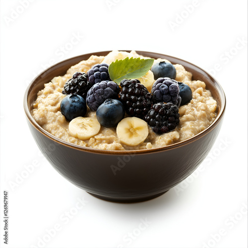 bowl of muesli with berries