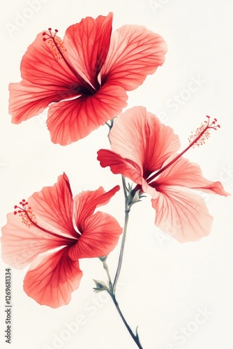 Red Flowers Close Up