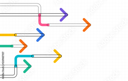 Abstract arrow direction. Business investment to success. financial data graph strategy. Technology background. High speed.