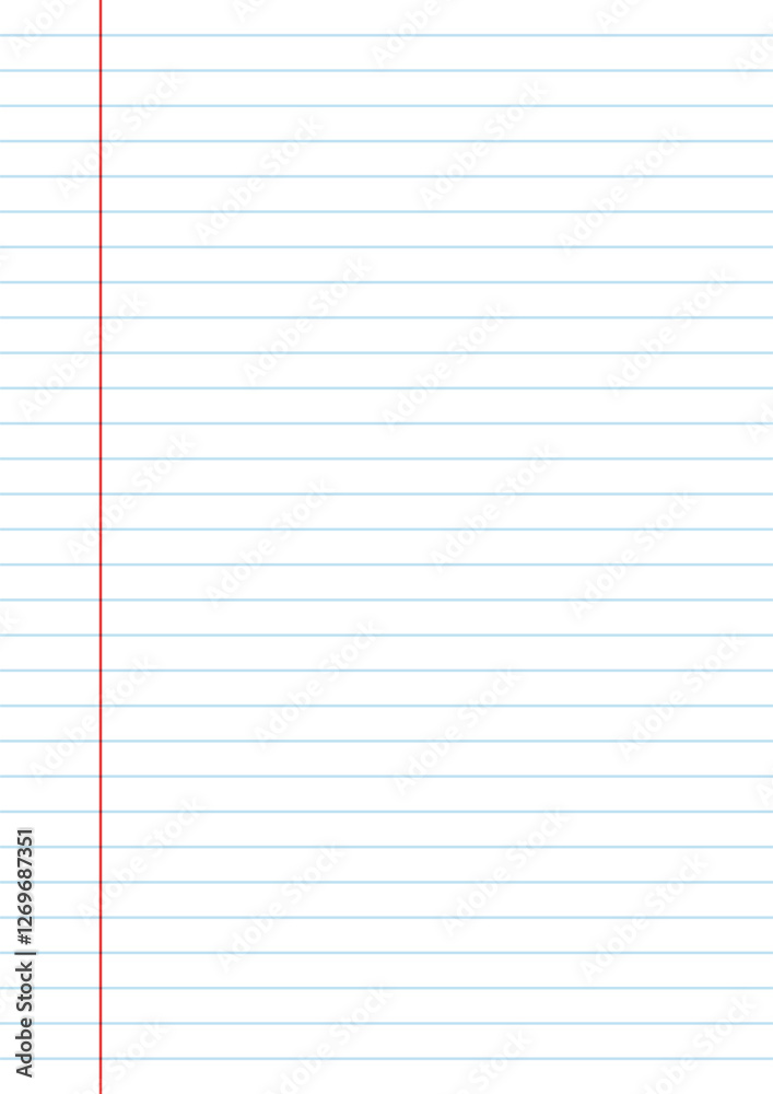 Notebook paper background. Lined notebook paper Notebook paper background. Lined notebook paper