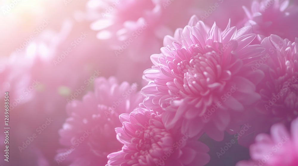 Fototapeta premium Pink flower bouquet close-up,