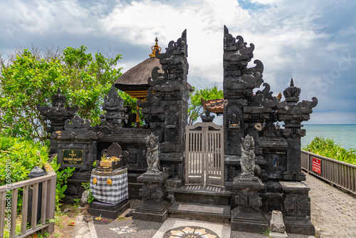 TABANAN, BALI / INDONESIA - DECEMBER 8, 2024: Enjung Galuh temple near Tanah Lot Temple photo